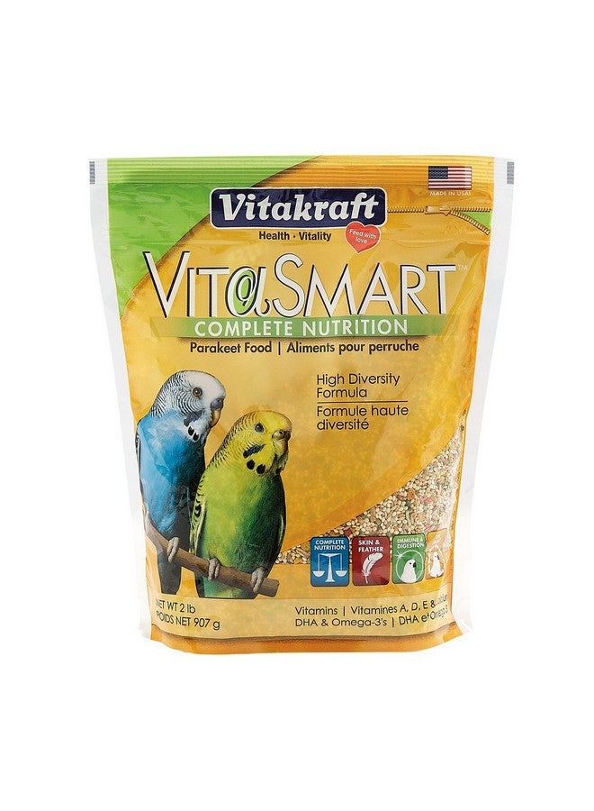 Vitakraft Vita Smart Gourmet Parakeet Food  VitaminFortified  Daily Pet Bird Food 2 Pound (Pack Of 1) - Image 1