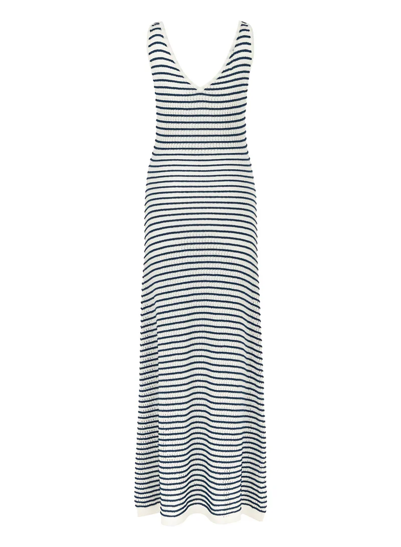 Nocturne Striped Knit Dress