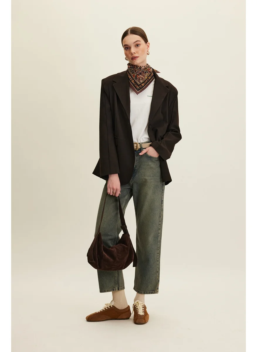 مانوكا Classic Cut Blazer Jacket Bitter Brown