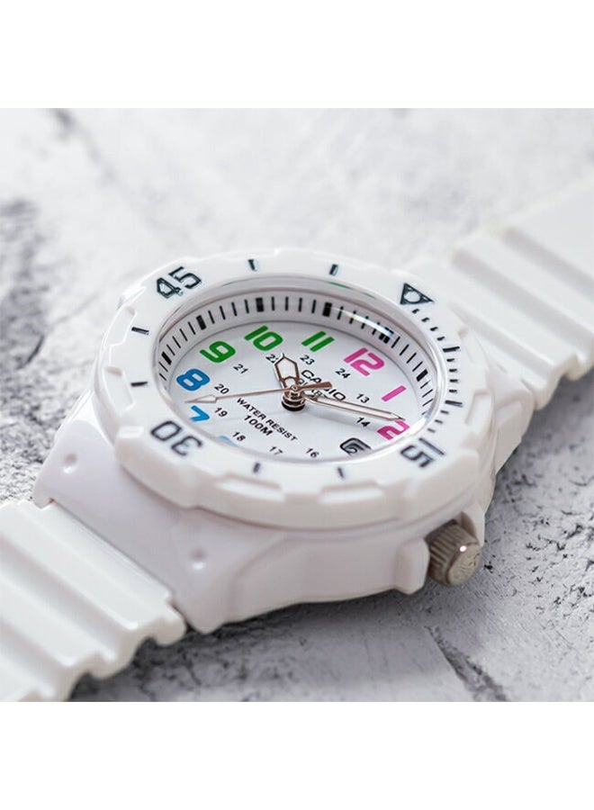 كاسيو ساعة كاسيو LRW‑200H‑7BV للنساء، سوار راتنج أبيض، مقاومة ماء حتى 100 متر - Image 4