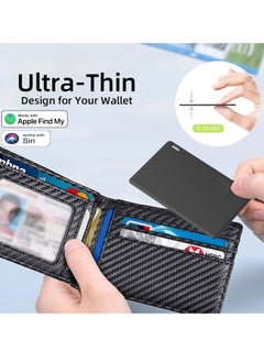 Mangotek Wallet Tracker Card | Ultra-Thin Rechargeable Item Finder for iPhone, Keys, Luggage, Bags | Works with Apple Find My | Lost Mode, Splash-Resistant, 6-Month Battery, Privacy-Safe  - Image 1