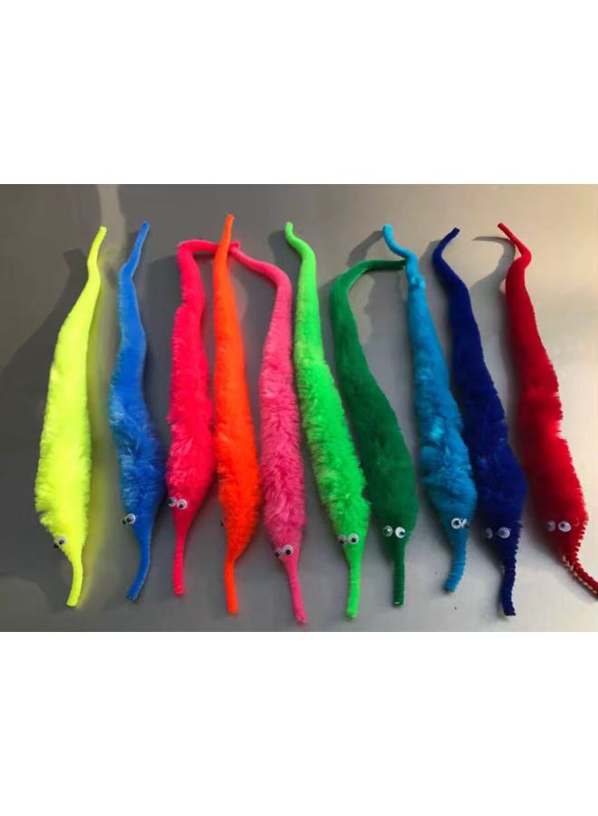 Spot 22 Colors Magic Caterpillar Magic Worm Seahorse Elf Wool Worm Twisty Worm-Color:Random Color - Image 1