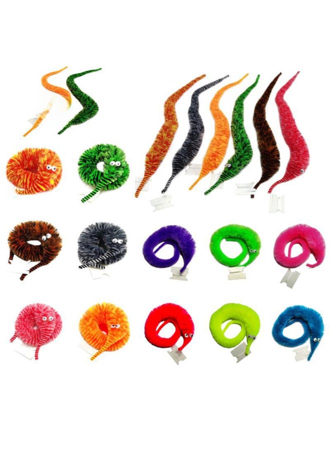 Spot 22 Colors Magic Caterpillar Magic Worm Seahorse Elf Wool Worm Twisty Worm-Color:Random Color - Image 3
