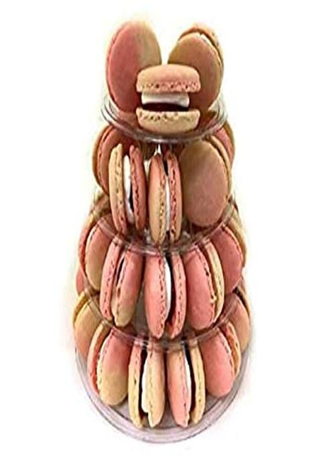 كاندورا حامل عرض ماكرون من كاندورا مكون من قطعتين، 4 طوابق، حامل كيك، برج ماكرون - Image 2