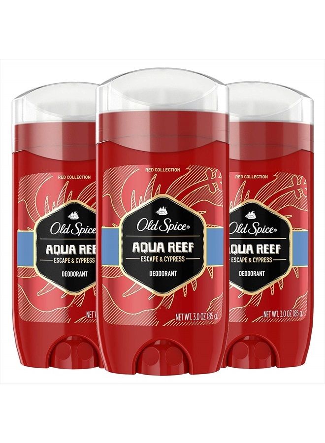 Old Spice Aluminum Free Deodorant for Men Red Zone Collection, Aqua Reef, Lime & Cypress Scent, 3 Ounce (Pack of 3) - Image 1