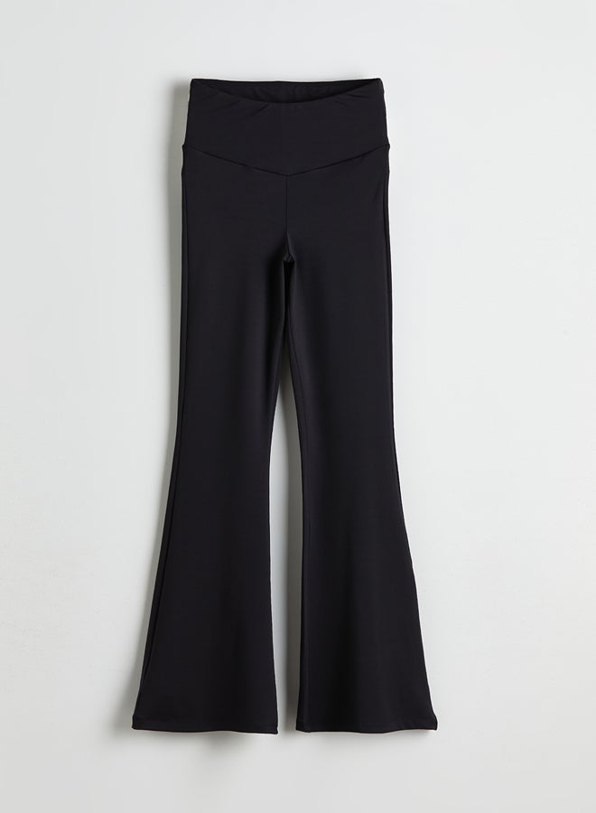 LC WAIKIKI Elastic Waist Spanish Leg Women's Leggings Trousers  - Image 1