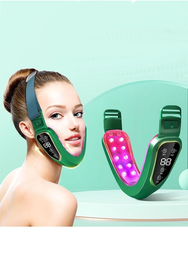 Face shaping instrument artifact lifting and firming mask small v face massager face shaping device micro vibration masseter chin beauty instrument