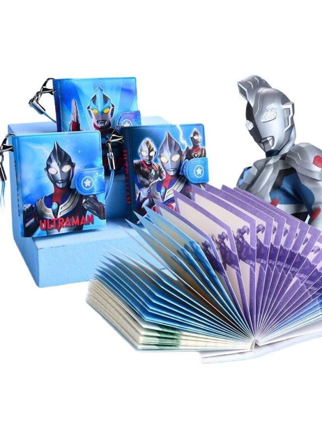 One Is A Pocket Notebook For Boys, Ultraman Style, Portable Mini Journal, Compact Vocabulary Notebook, Small Memo Pad, Notebook With Card Holder, Jide + Saiero Yz7013 - Image 1