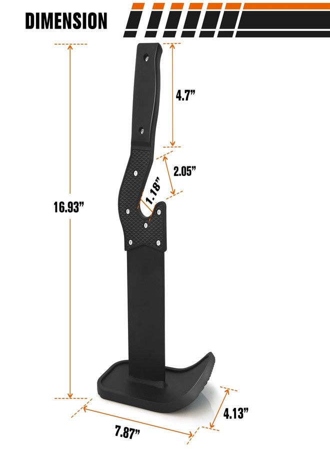 رتفيت حامل رفع الأثقال RitFit Barbell Jack Deadlift Stand Bar بمقبض وقاعدة مانعة للانزلاق، سعة 660 رطلاً، مصنوع من المعدن، تشطيب قياسي - Image 2