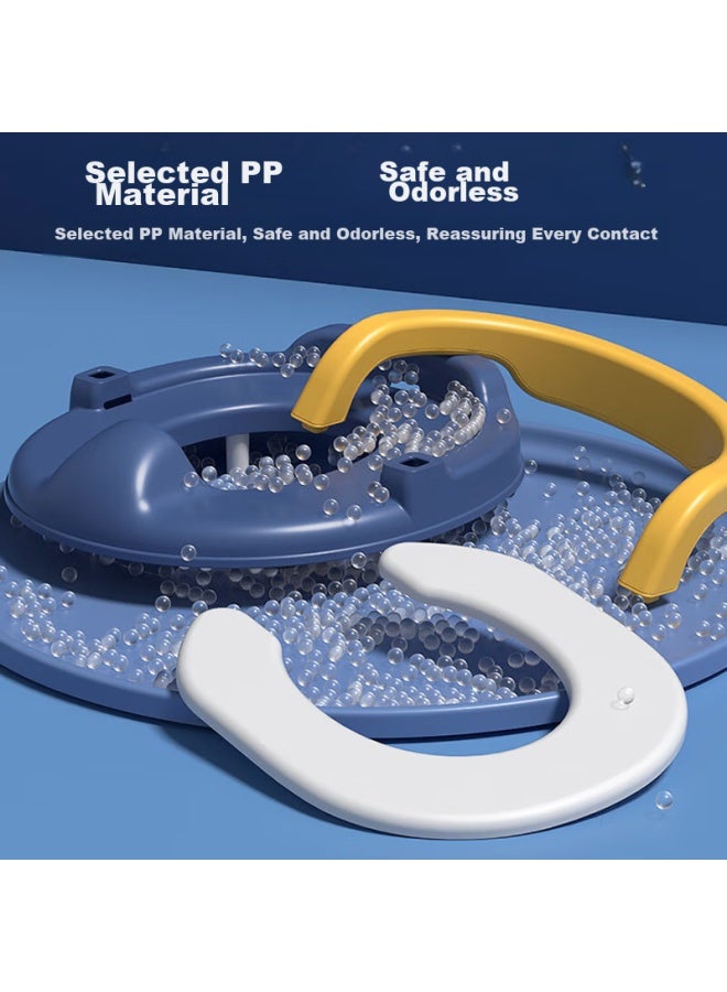 Doctor Ma Dr. Ma Children's Toilet Seat, Potty Training Seat For Boys And Girls, Baby Toilet Pad, Infant Potty Training Ring, Baby Blue H2004 - Image 3