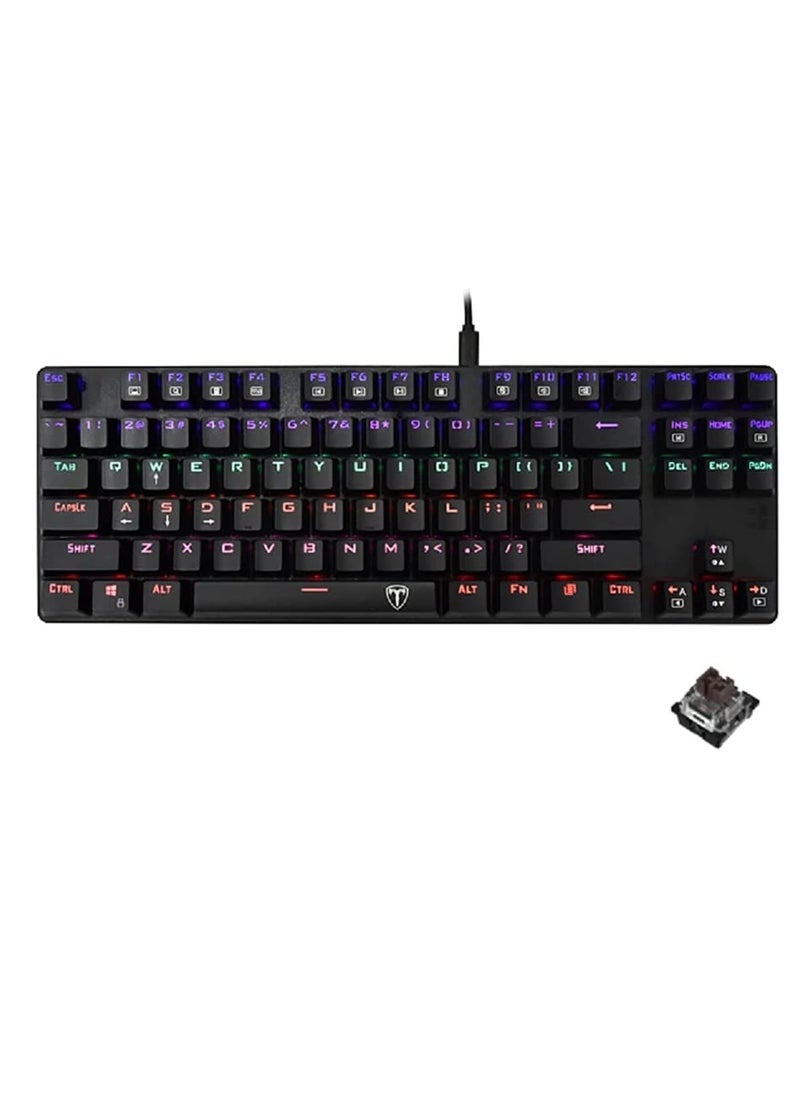 T-DAGGER - T-DAGGER Bora T-TGK313 Gaming Mechanical Keyboard Brown Switch - Image 1