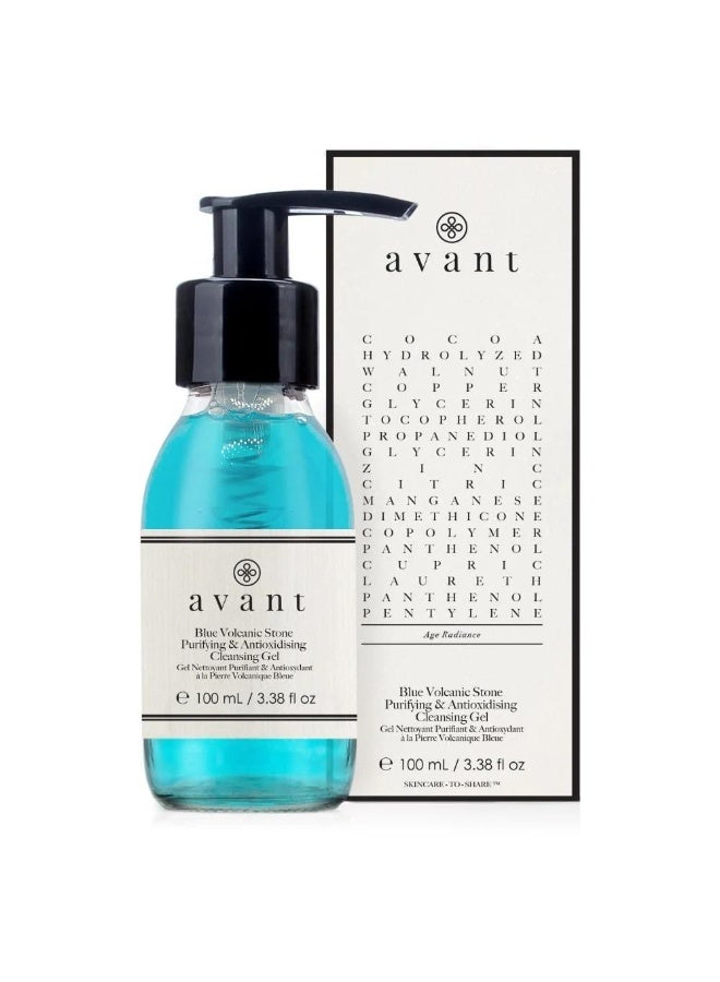 Avant Skincare Blue Volcanic Stone Purifying & Antioxydising Cleansing Gel 100ml - Image 2