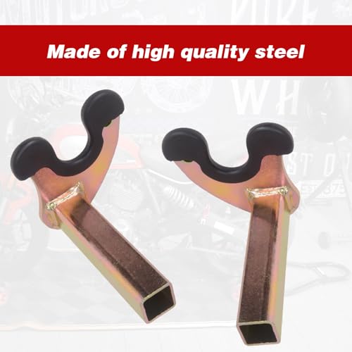MOTO4U Motorcycle Rear Wheel Stand U Supporter with Rubber Protecotor (U Shape with Rubber Protecotor) - Image 4