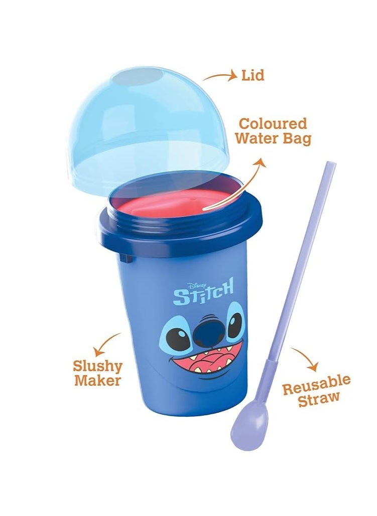 CHILLFACTOR - Disney Reusable Squeeze Cup Maker with Stitch Character Design, Homemade slushies - Image 1