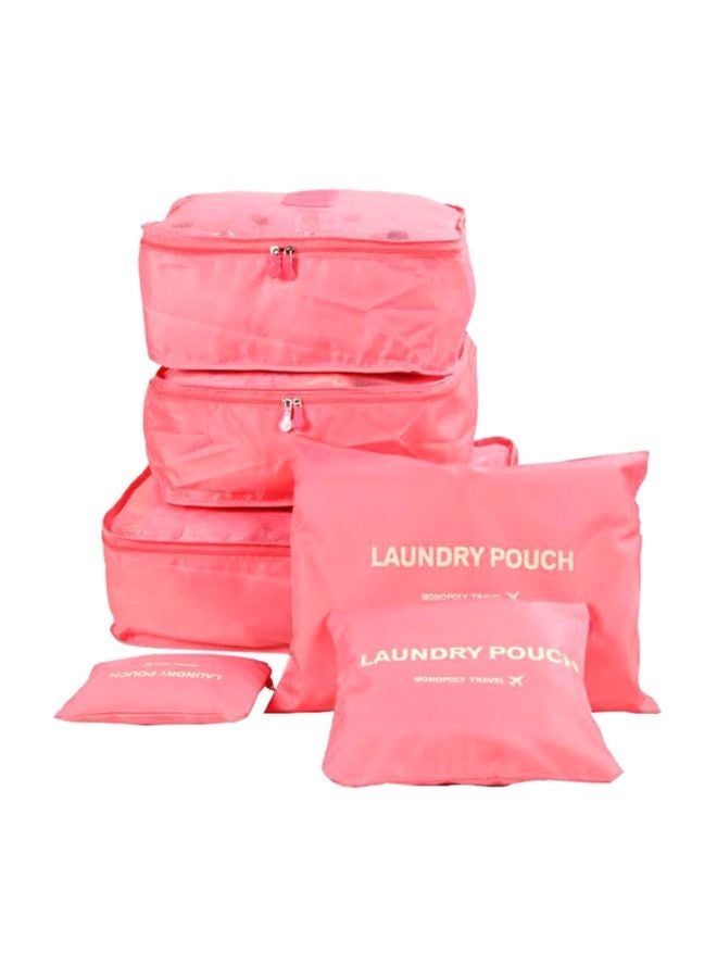 6-Piece Packing Organizer Set Pink - Image 1