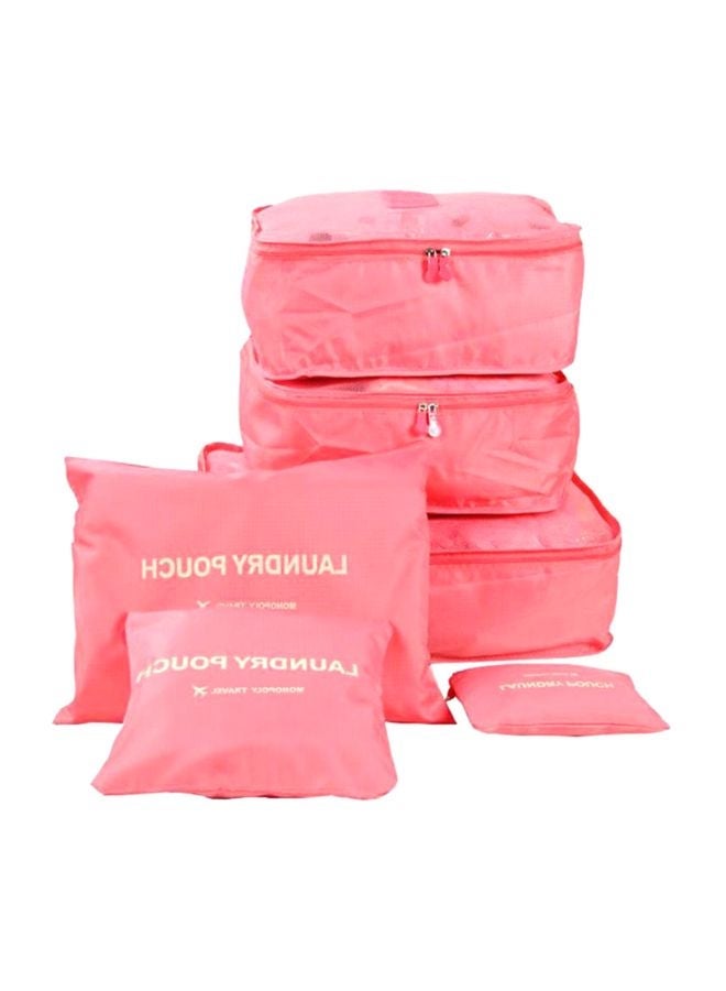 6-Piece Packing Organizer Set Pink - Image 2