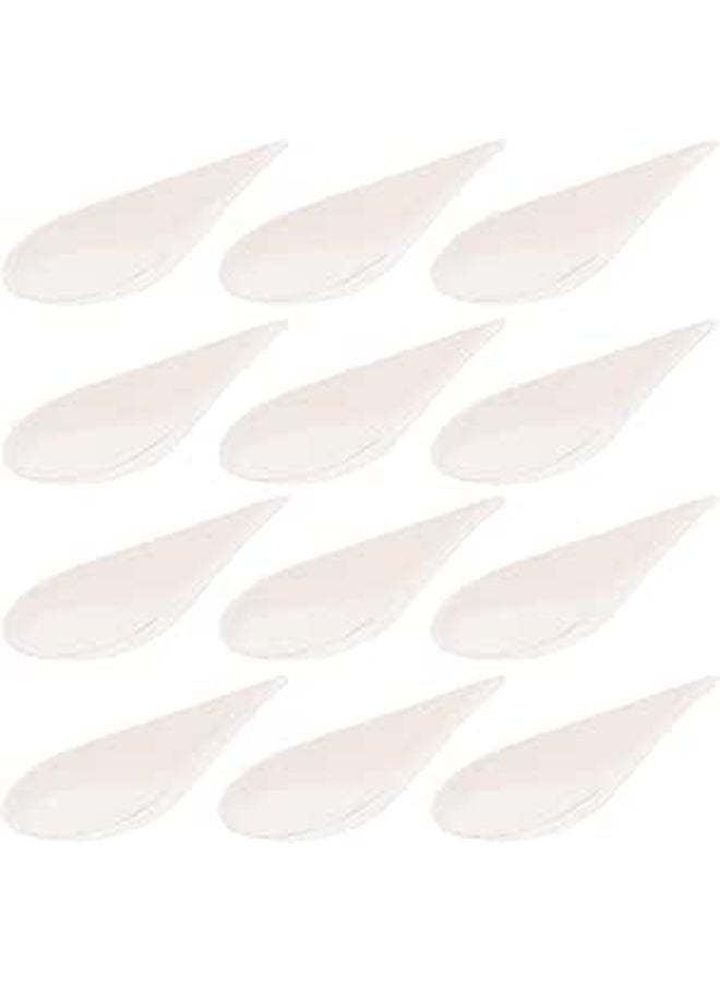 Biodegradable Sugarcane Pulp Plates Tear Drop Shape 50 Pieces Eco Friendly For Party - Image 1