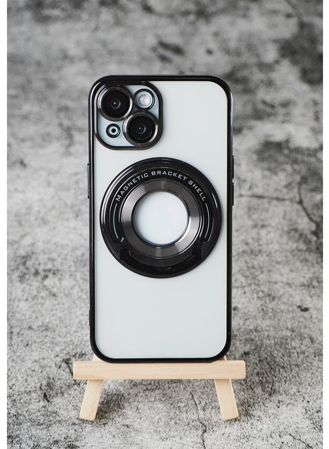 ShebSheb iPhone 15 Plus Case, Clear Magnetic Phone Cases with Camera Lens Protector [Compatible with MagSafe] Soft TPU Shockproof Protective Cover Women Girls - Image 1