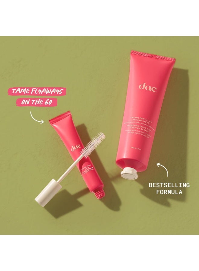 Hair Cactus Fruit 3-In-1 كريم تصفيف الشعر وعصا الترويض - ترويض flyaways ، تجعد ناعم ، حواف أنيقة (0.6 أونصة) - Image 4