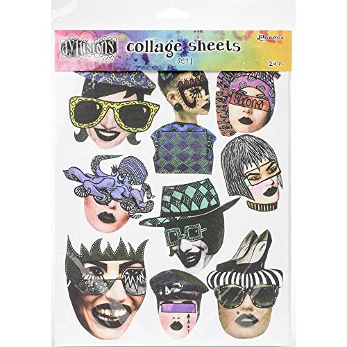PDTXCLS Dyan Reaveley - Dylusions Collage Sheets - Set 1 and Set 2 with Storage Envelope - 3 Items - Image 3