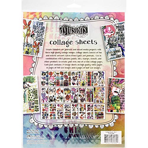 PDTXCLS Dyan Reaveley - Dylusions Collage Sheets - Set 1 and Set 2 with Storage Envelope - 3 Items - Image 4