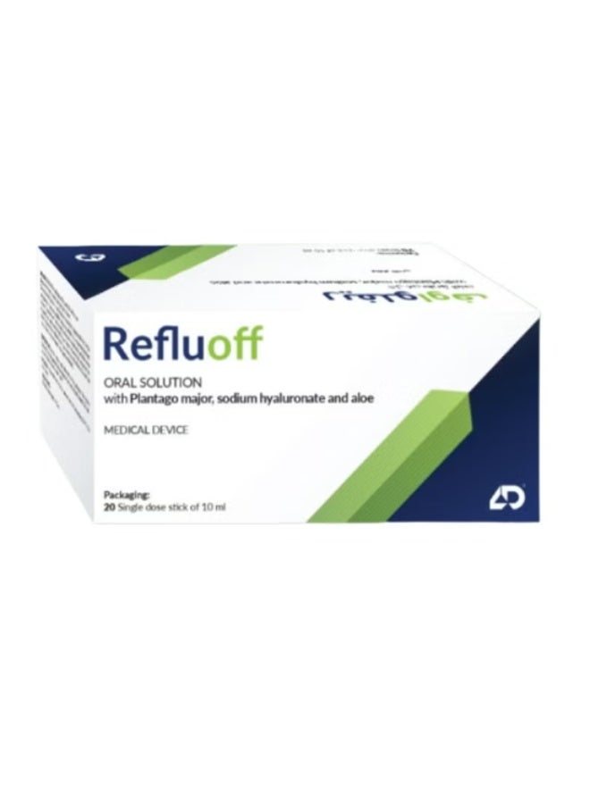 REFLUOFF oral solution sachet-20 single dose stick packsof 10ml each