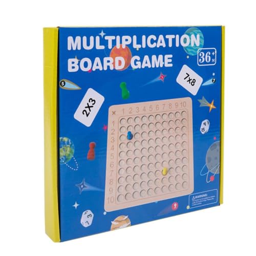 The Game Factory Multiplication Board Game for Kids | Math Montessori Learning Toy with Dice & Flash Cards | Educational STEM Toy for Boys & Girls Ages 3-10 | Fun Brain Development Game for Kids | - Image 2