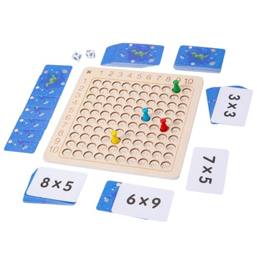 The Game Factory Multiplication Board Game for Kids | Math Montessori Learning Toy with Dice & Flash Cards | Educational STEM Toy for Boys & Girls Ages 3-10 | Fun Brain Development Game for Kids | - Image 3