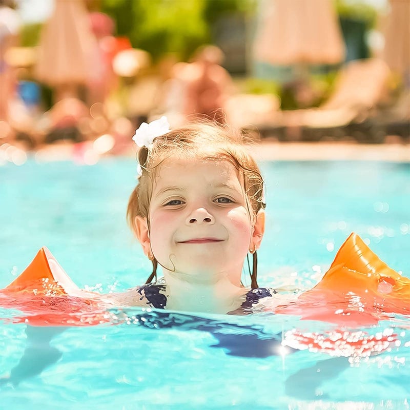 Simxen Swimming Arm Bands for Kids - Dual Airbag Design, Durable Material Swimming Floats for Children - Inflatable Roll Up Armbands, The Perfect Summer Essential for Fun and Safety in The Water - Image 5