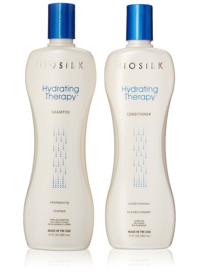 BIOSILK Hydrate Therapy Shampoo and Conditioner, 2 Count - Image 1
