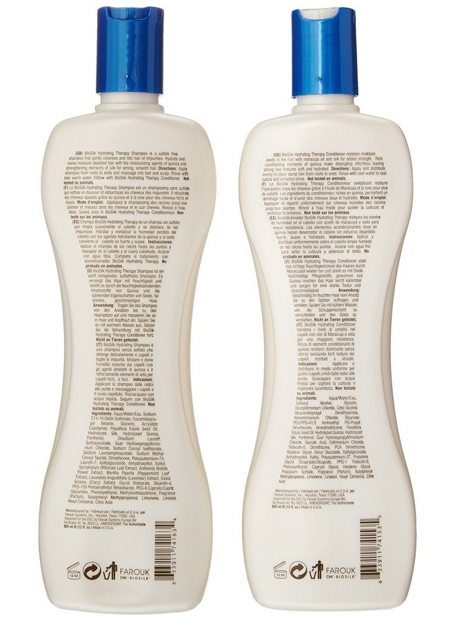 BIOSILK Hydrate Therapy Shampoo and Conditioner, 2 Count - Image 2