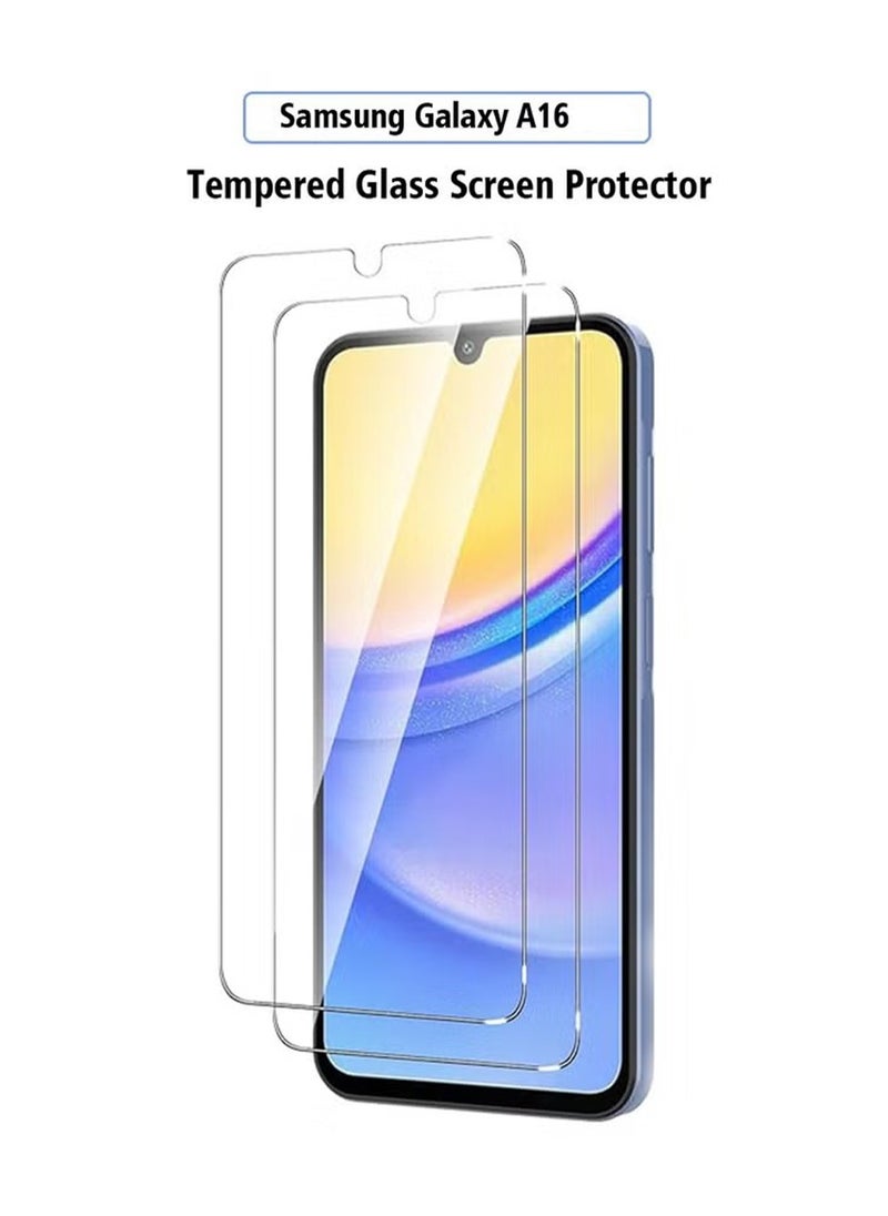 X-level 2 Pcs for Samsung Galaxy A16 4G/5G Screen Protector ,Full Coverage 9H Tempered Glass Film,HD Clear Scratch Resistant,Bubble-Free for Galaxy A16 Screen Protector  - Image 1