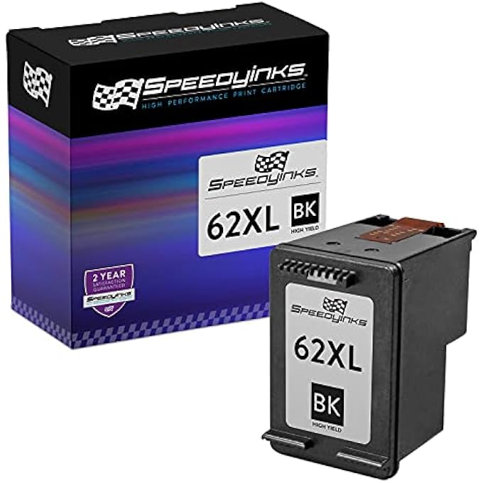 SPEEDY INKS REMANUFACTURED INK CARTRIDGE REPLACEMENT FOR HP 62XL C2P05AN HIGH YIELD (BLACK) - Image 1