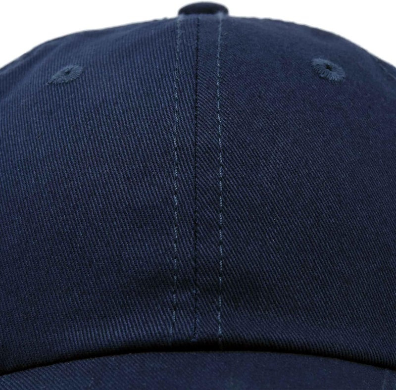 DALIX Youth Childrens Cotton Cap Plain Hat Black Khaki Navy Pink Red White - Image 2