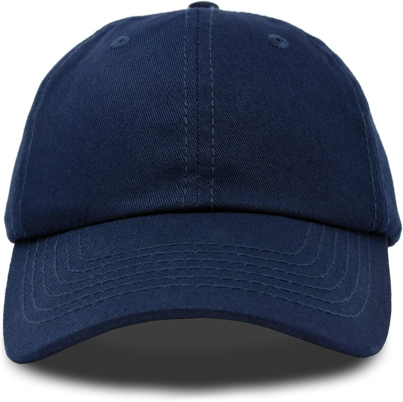 DALIX Youth Childrens Cotton Cap Plain Hat Black Khaki Navy Pink Red White - Image 4