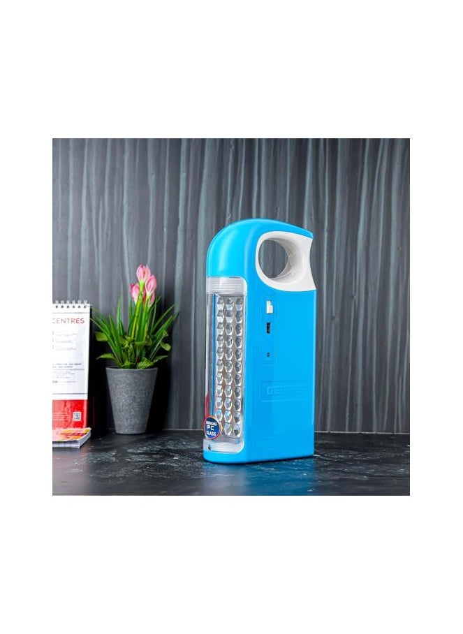 GEEPAS LED emergency lantern, blue/clear  - Image 2