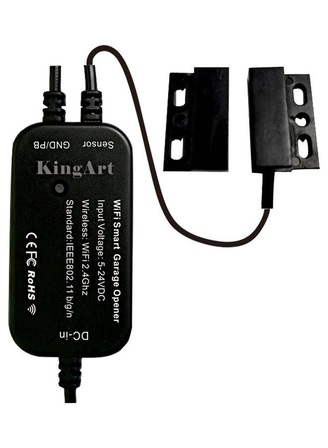 NIBEMINENT Wi-Fi Switch Intelligent Garage Door Opener Controller Smart Life APP Control Black 10x10x5cm  - Image 5