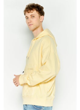 Men Hooded Textured Long Sleeve Sweatshirt, Yellow - pzsku/Z3E97C8D56322CE979459Z/45/_/1737642032/e8372a83-1a00-4063-bc21-54c90844c4c3