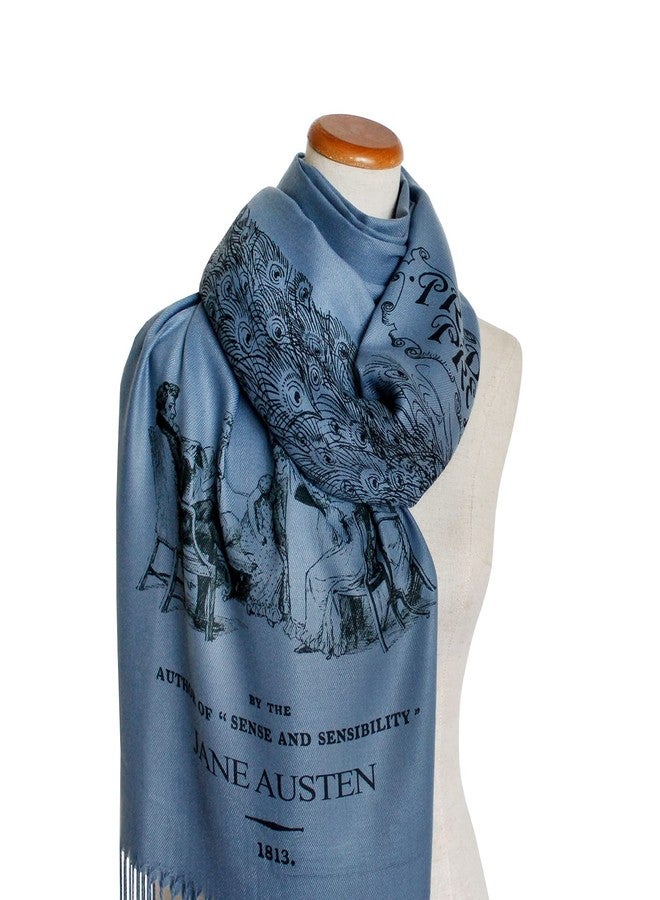 Universal Zone Pride and Prejudice by Jane Austen Shawl Scarf Wrap (Denim) - Image 5