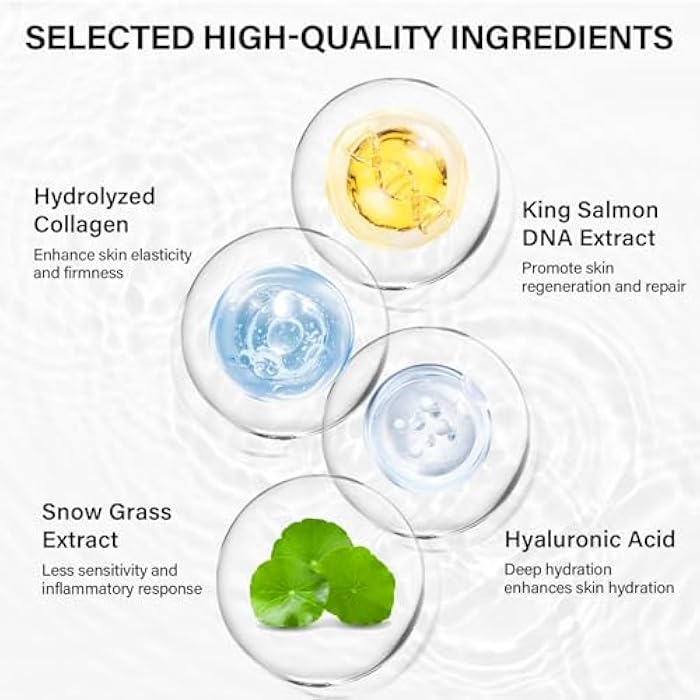HANASCAR Salmon DNA Serum – Premium Korean Skin Care Skincare Booster, Ultra-Extracted Tech for Damaged-Skin Recovery & Age Defense, 1.23 fl.oz - Image 4