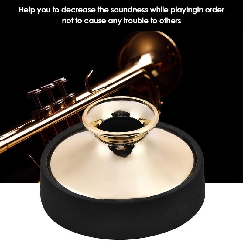 Dilwe Plastic Alto Saxophone Mute, Alto Saxophone Mute Silencer Sax Dampener Accessory(Gold) - Image 3