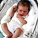 Anano Reborn Baby Dolls Boy 17 in Realistic Baby Doll Lifelike Silicone Babys Doll Newborn Boy Real Life Babys Silicone Reborn Dolls Floppy with Accessories - Image 3