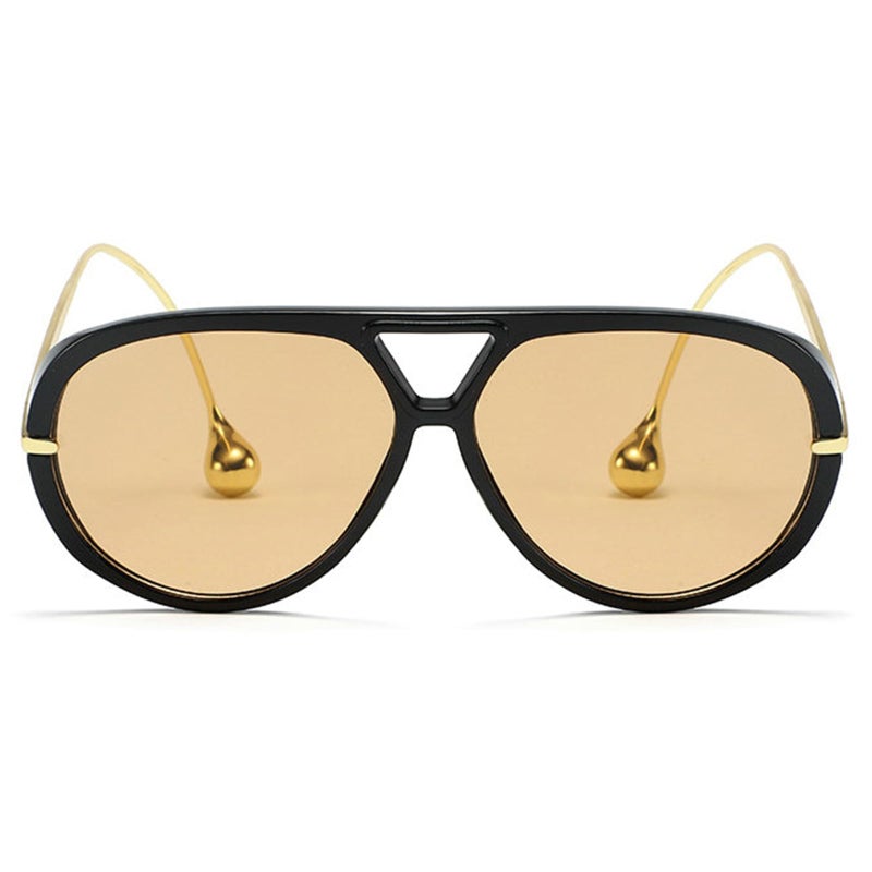 willochra Vintage Oversized Pilot Shield Sunglasses Women Luxury Trendy Goggles Sun Glasses For Ladies Big Frame Eyewear UV400 (C2) - Image 1