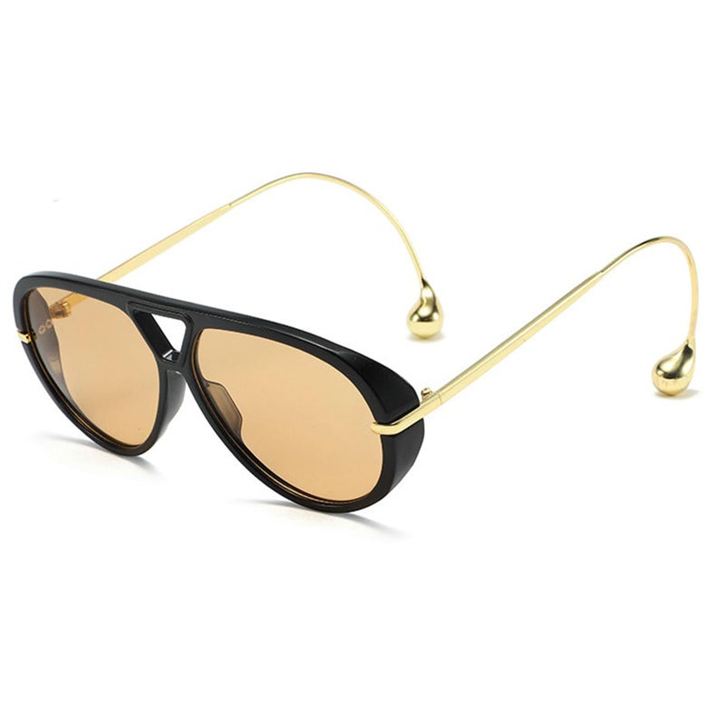 willochra Vintage Oversized Pilot Shield Sunglasses Women Luxury Trendy Goggles Sun Glasses For Ladies Big Frame Eyewear UV400 (C2) - Image 3