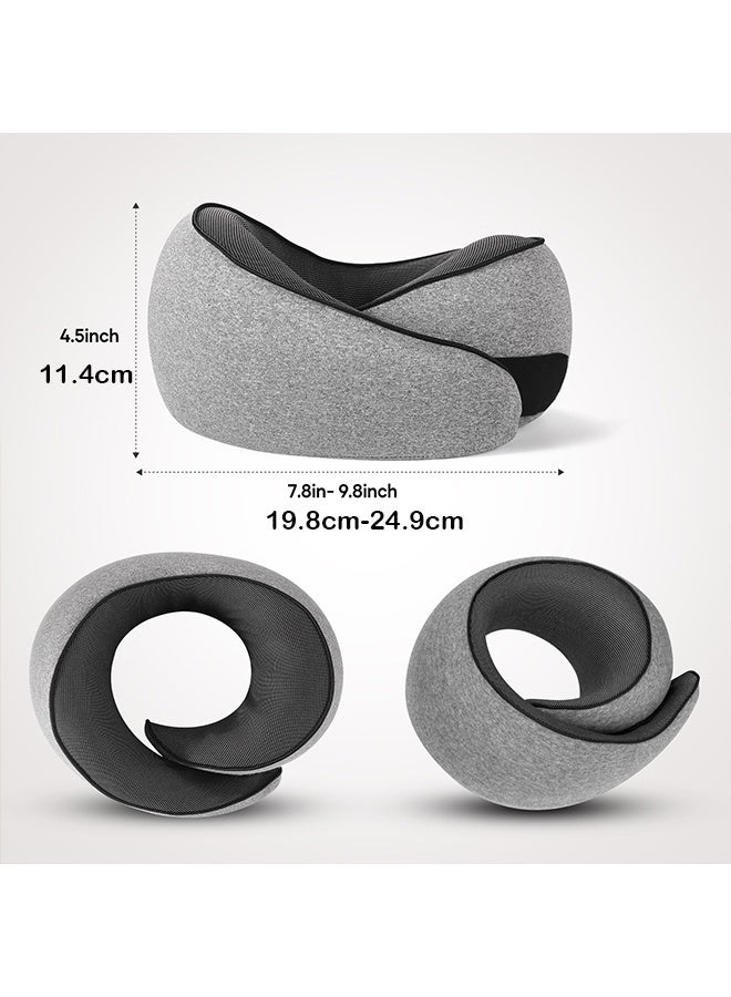 meayul Travel Pillow, Travel Neck Pillow for Airplanes Car, Memory Foam Travel Pillow, Sleeping Essentials for Long Flight 360° Head Support Degree Comfort and Breathability - Image 5