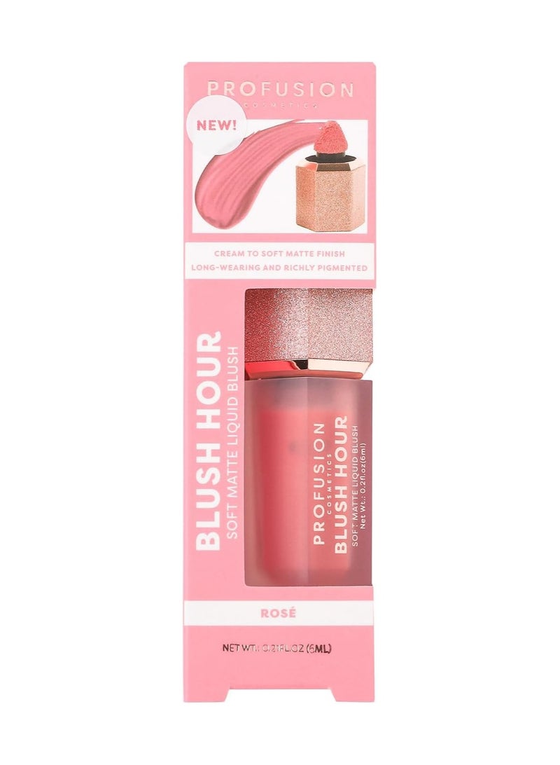 profusion Cosmetics Blush Hour for Face Lightweight and Long Wearing Soft Matte Liquid Blush Provides Natural Finish Creamy Texture Which is Buildable Essential Beauty Tool for Raising Your Glow - Image 5