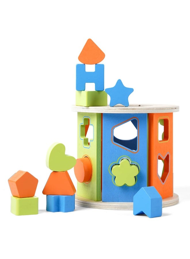 Little Story صندوق النشاط الخشبي من ليتل ستوري للتعليم المبكر مونتيسوري 12 قطعة - متعدد الألوان - Image 1