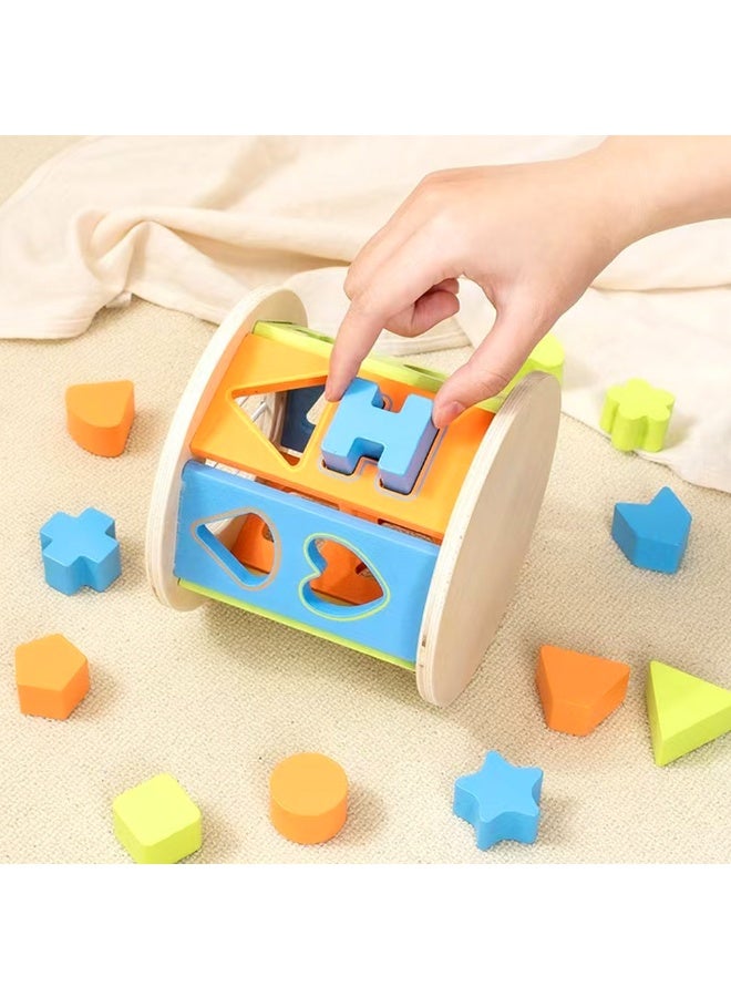 Little Story صندوق النشاط الخشبي من ليتل ستوري للتعليم المبكر مونتيسوري 12 قطعة - متعدد الألوان - Image 2