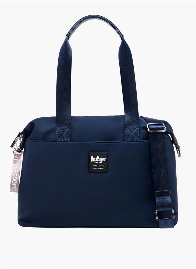 لي كوبر Women's Logo Applique Tote Bag with Zip Closure