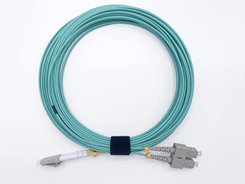 Elfcam® - 2m Fibre Optic Cable SC/UPC to LC/UPC Multimode Duplex 50/125um OM3 LSZH(2M) - Image 3